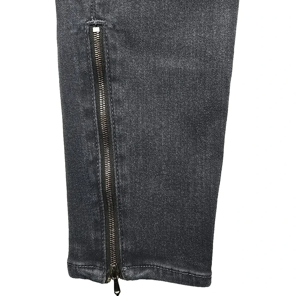 7 For All Mankind Gray Denim Zipper Ankle The Skinny Jean' Size 26 (27
